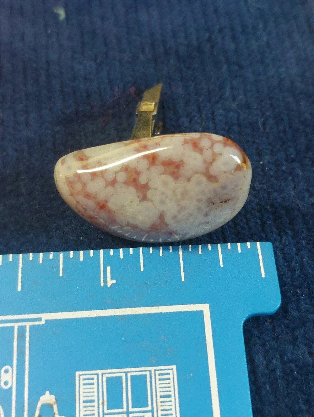 Vintage Estate Toggle Back Cufflinks, Tiger's Eye & Ocean Jasper, Two Pairs